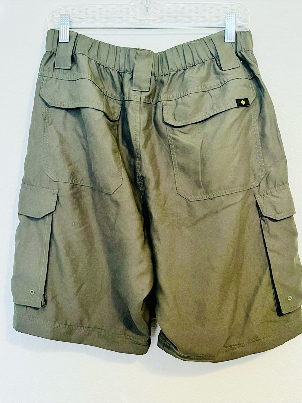 Boy Scouts of America Switchback Uniform Shorts Relaxed Green Hiking Cargo Med - Picture 9 of 11